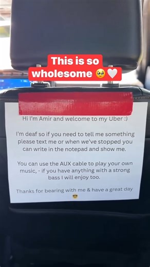 saw this in the back of our Uber 🥹 | Taylor Watson