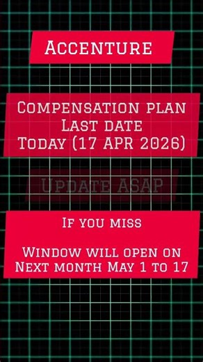 compensation plan 2026 update as soon as possible ‪@Accenture‬ yearly package update