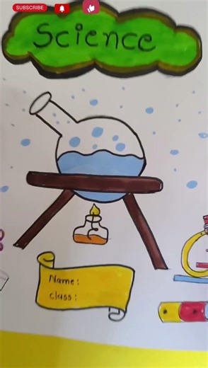 ​Bas 2 Minute! 😱 Sabse Alag School Project Front Page Design ✨ #Shorts #Articraft #ProjectDesign