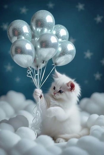 Funny Cat Playing with Balloons | Cutest Cat Moments Ever! 😻🎈