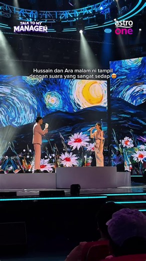 Hussain dan Ara harmony dengan sangat sedap malam ni 😍 Jom usha Talk To My Manager bermula 19hb April 2026, setiap hari Ahad, 9 malam secara langsung di Astro Ria atau strim melalui Astro One dan sooka!