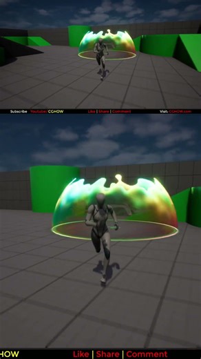 Heal Dome Shield FX in Unreal Engine 5 Niagara