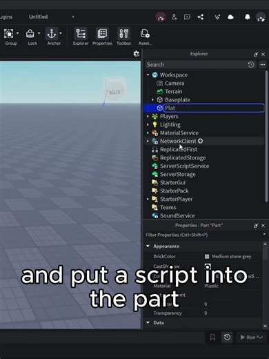 How to make a rising and falling platform | Roblox Studio