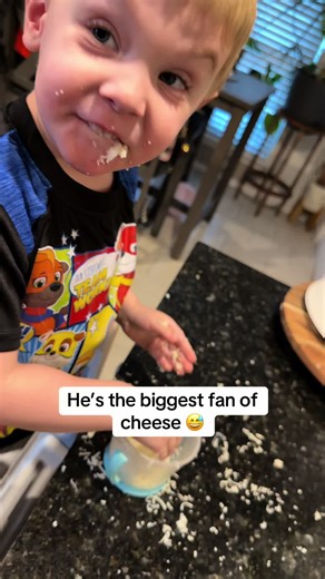 I don’t think I’ve ever met a bigger fan of #cheese than my 3 year old #toddlerlife #boymom #toddlerboy #cheeselover