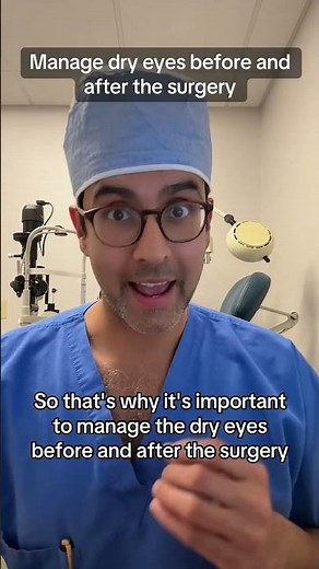 Managing dry eyes after cataract surgery