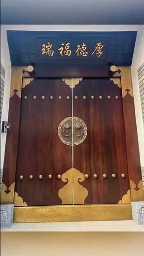 Merbau Solid Wood Courtyard Gate | Traditional Antique Door Craftsmanship #ubdiy #woodworking #viral