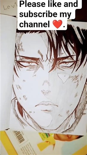 how to draw Levi ☠️☠️.# drawing Levi please like and subscribe to my channel ❤️🫶 for more videos.