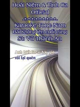 Karaoke Bài Không Tên Cuối Cùng Tone Nam Hoài Niệm & Tình Ca | TAS BEAT