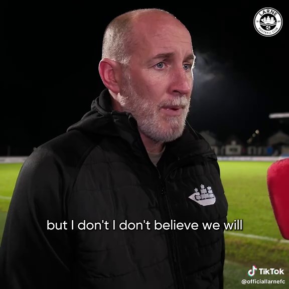 Manager Gary Haveron reacts to our exit from the BetMcLean Cup #larnefc #fyp #interview