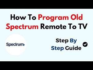 How To Program Old Spectrum Remote To TV