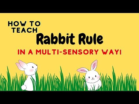 Rabbit Rule In A Multi-Sensory Way!/ How to teach Rabbit Rule to kids?