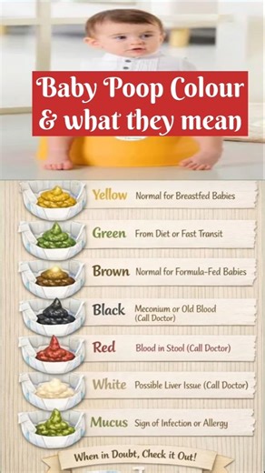 Baby Poop Colour#bodyfacts #digestivehealth#guthealth #healthyliving#stool#viral#shorts