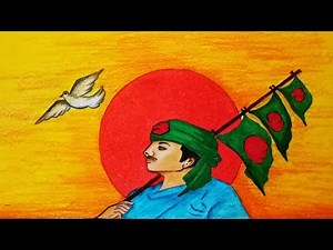 How to draw a scenery of Victory Day.Step by step(easy draw)