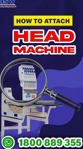 🎯 How to Attach the Head Machine on Your HSW Embroidery Machine! ✨ Unlock the power of precision embroidery with HSW — where innovation meets creativity. In this video, we show you the step-by-step process to attach the head machine perfectly so your embroidery runs smoother, faster, and smarter! 🧵💪 🔥 Experience world-class engineering, seamless performance, and next-level craftsmanship — only with HSW Embroidery Machines! 📍 Whether you're upgrading your setup or learning maintenance tips, 