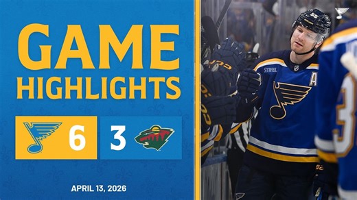 Game Highlights: Blues 6, Wild 3