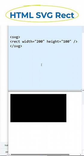 HTML svg rectangle #htmltutorial #coding #svg #rectangle