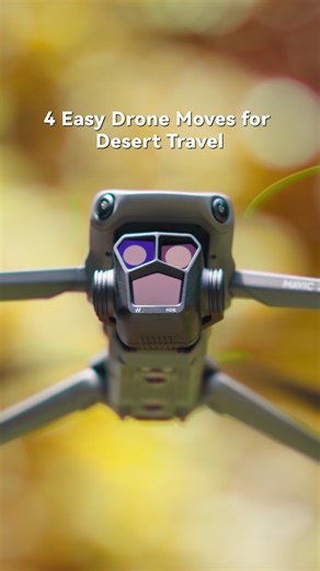Ready for a desert travel? Check the following 4️⃣ easy drone moves！ 🎥: IG/Muyuntongxue #DJI #tutorial #dronemove | DJI