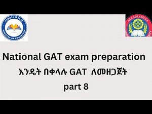 GAT exam Addis Ababa University Part 8
