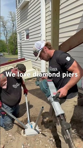 We love diamond piers, so quick and easy #diy #deckbuilding #deckremodel