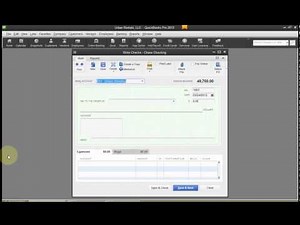 Writing A Check - The Basics QuickBooks Tutorial