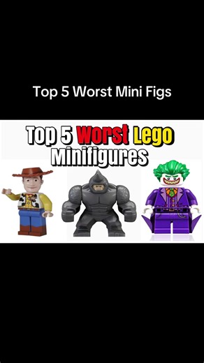 Top 5 Worst Lego Mini Figures #lego #top5 #minifigure | lego minifigures