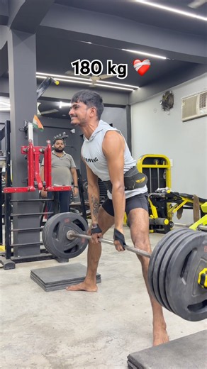 Deadlift 180 kg ❤️‍🩹 #fitness #workout #motivation #powerlifting