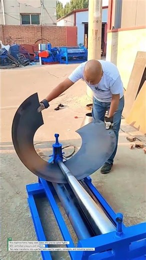 Amazing Screw Flight Forming! How Thick Steel Becomes a Perfect Spiral