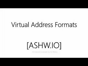 Virtual Address Formats in 64-bit Arm