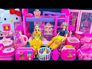 20 Minutes Satisfying with Unboxing Barbie Princess Wardrobe Dress Up Playset ASMR | Review Toys