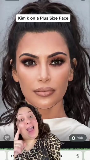 Kim K Makeup on a Plus Size Face Tutorial