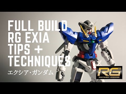 Full Build Up : RG 1/144 GN-001 Gundam Exia | Step by Step with Tips and Techniques (RG) ガンダムエクシア