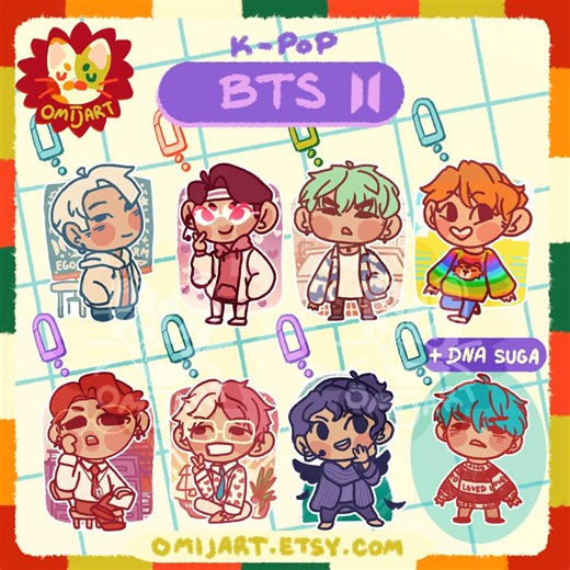 BTS Pins and Keychains - Etsy