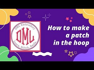 OML Embroidery Live! How to make an embroidered patch the easy way!