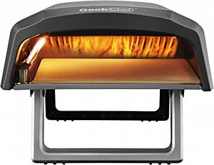 Geek Chef Pizza Oven, Pizza Ovens for Outside, Outdoor Ovens with Pizza Stone, Portable Pizza Oven with Foldable Legs for Outdoor Camping
