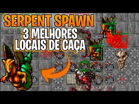 Tibia EK SOLO : As 3 melhores Hunts para Caçar Serpent Spawn Lvl 150+