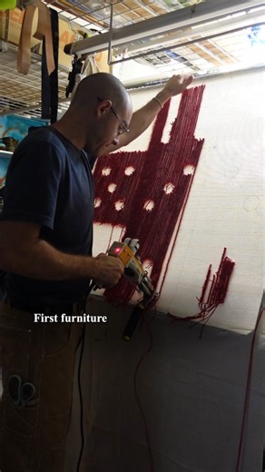 Paul Chevallier on Instagram: "the prospect of tufting is exciting but I literally don't do graphics ever!! so I don't even know what to tuft. will get back to you on the matter #sewingdiy #tufting #fashiondesigner"