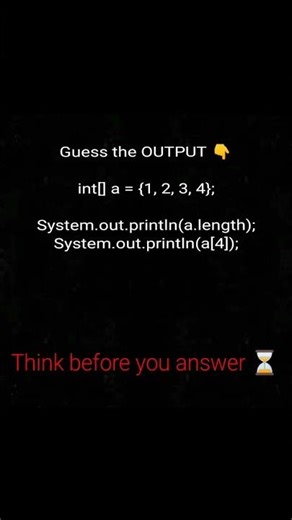 Guess the Output | Array Trap #code oding #javaprogramming #array #logic #shorts