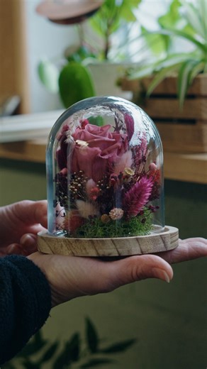 Solange | Fleuriste Éco-Responsable ♻️ on Instagram: "À l’approche de la Saint-Valentin, je vous propose de créer une composition de fleurs séchées sous cloche entièrement sur-mesure. Je prends le temps d’imaginer chaque création selon vos envies, vos couleurs, et l’émotion que vous souhaitez offrir. C’est une idée cadeau délicate, pensée pour durer, loin de l’éphémère. Un souvenir qui traverse le temps, comme le message que vous voulez transmettre. Vous pouvez me contacter directement en messag