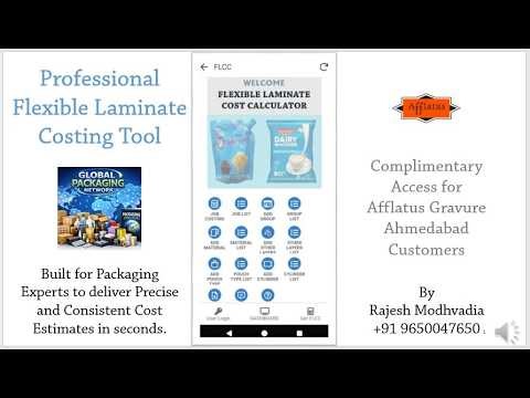Flexible Laminate Cost Calculator - 1