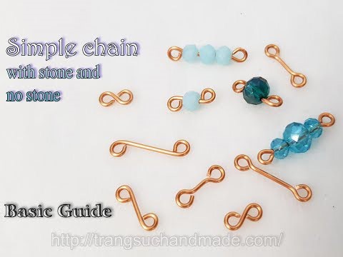How to make simple chain with stone and no stone - Basic Guide 526