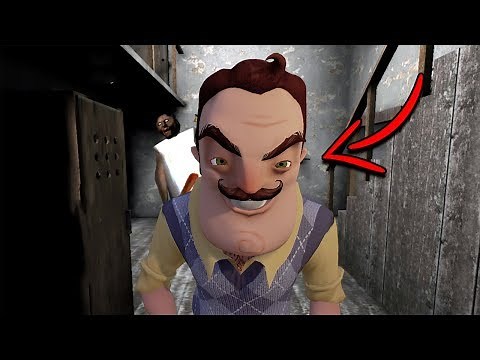 Hello Neighbor in Granny Horror Game! (Hello Neighbor Granny Mobile Horror Game Mod)