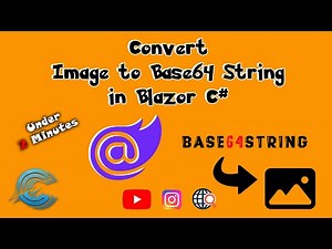 Convert Image to #Base64 #String in #Blazor #csharp | CodeLSC