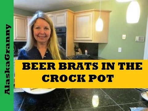 Beer Brats In The Crock Pot- How To Cook Bratwurst Sausages in Crock Pot