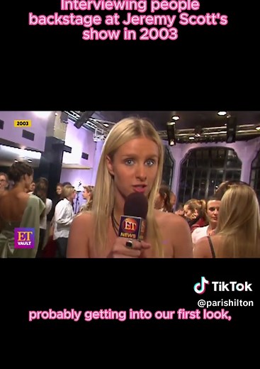 Backstage with Nicky Hilton at Jeremy Scott's 2003 Show | Y2K Energy