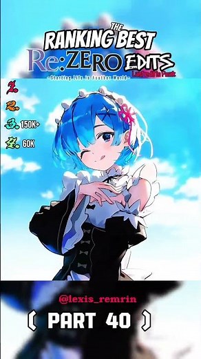 Ranking Best ReZero Edits #anime #rezero #usa