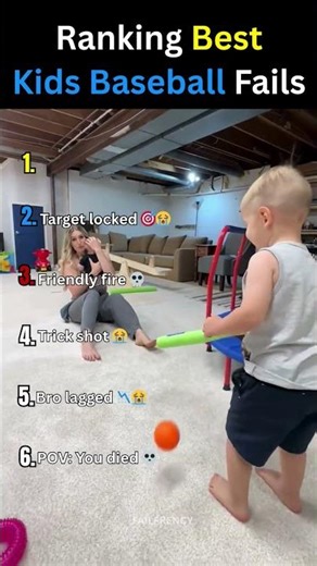 Ranking the BEST Kids Baseball Fails ⚾️💀 #fails #funny #usa