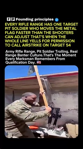 That Rifle Range Pit Soldier Is Trolling Everyone #soldier #USA #USArmy #Military #Veterans