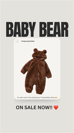 Prosper Baby Co. on Instagram: "Imagine your baby in this onesie!! 😭🧸 Available now at the link in our bio 😊❤️ ➡️ drop the word “BEAR” below and I’ll send the links your way!! 🍼 🚨 Share with new parents as you never know what they may be going through, and the support helps more than you know 🚨 ❤️ Like and Follow as we post daily baby content to help new parents — and 📌 Save this for later Follow us for more baby care tips, hacks, and essential items!! ✨❤️ 🚼 Follow for more: @shopprosper