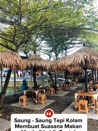 Saung Asyik Tepi Kolam: Tempat Makan Santai di Serang