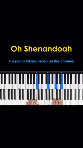 Piano with Nate on Instagram: "🎹 New piano accompaniment tutorial up on the channel! “Oh Shenandoah” ✨ Comment “TUTORIAL” and I’ll DM you the full video! 👇🎶 #pianotutorial #OhShenandoah #pianowithnate pianocover"